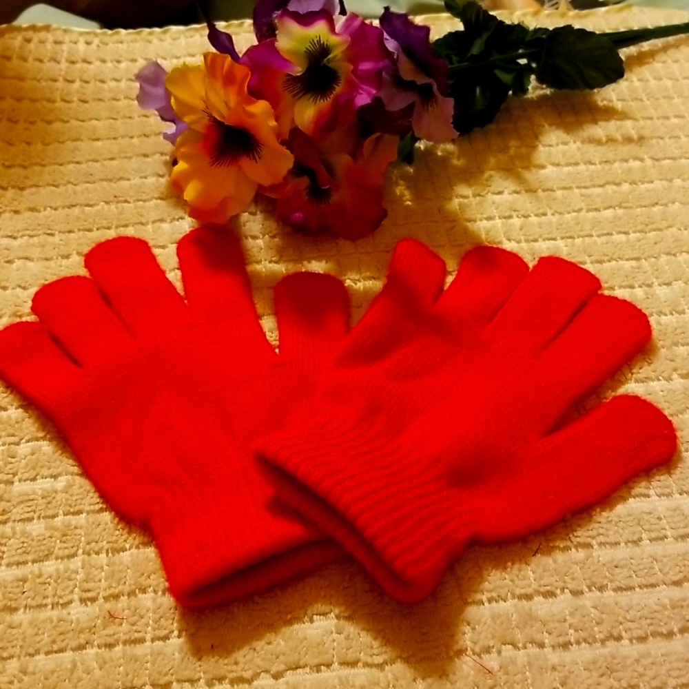 ADULT RED GLOVES